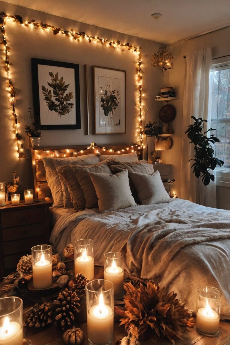 Fall room decor, Aesthetic room decor, Cozy space, Interior design, Home decoration