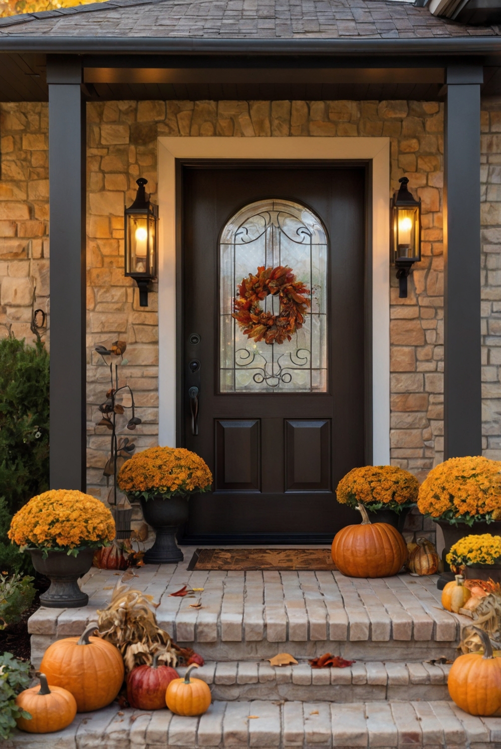 Thanksgiving outdoor decor, Thanksgiving porch decorations, Fall outdoor decorating, Thanksgiving front door decor, Outdoor Thanksgiving decorating