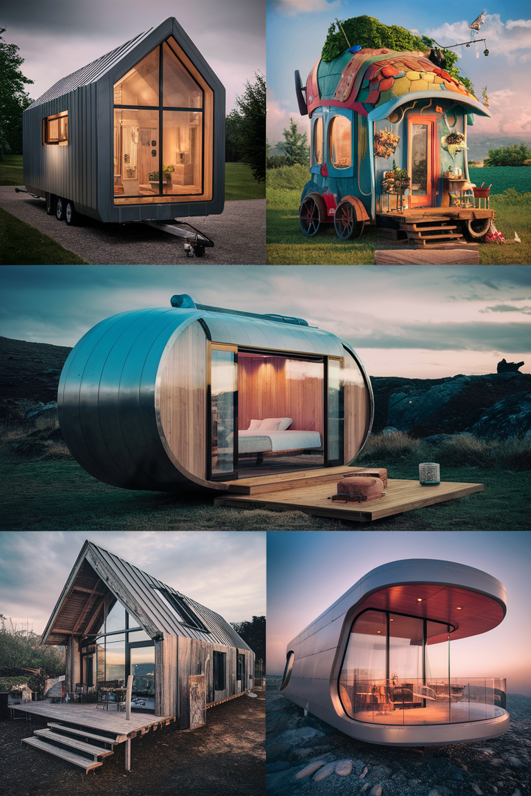 Trendy tiny home floorplans, Affordable tiny house plans, Small eco-friendly houses, Compact living spaces, Modular cabin designs