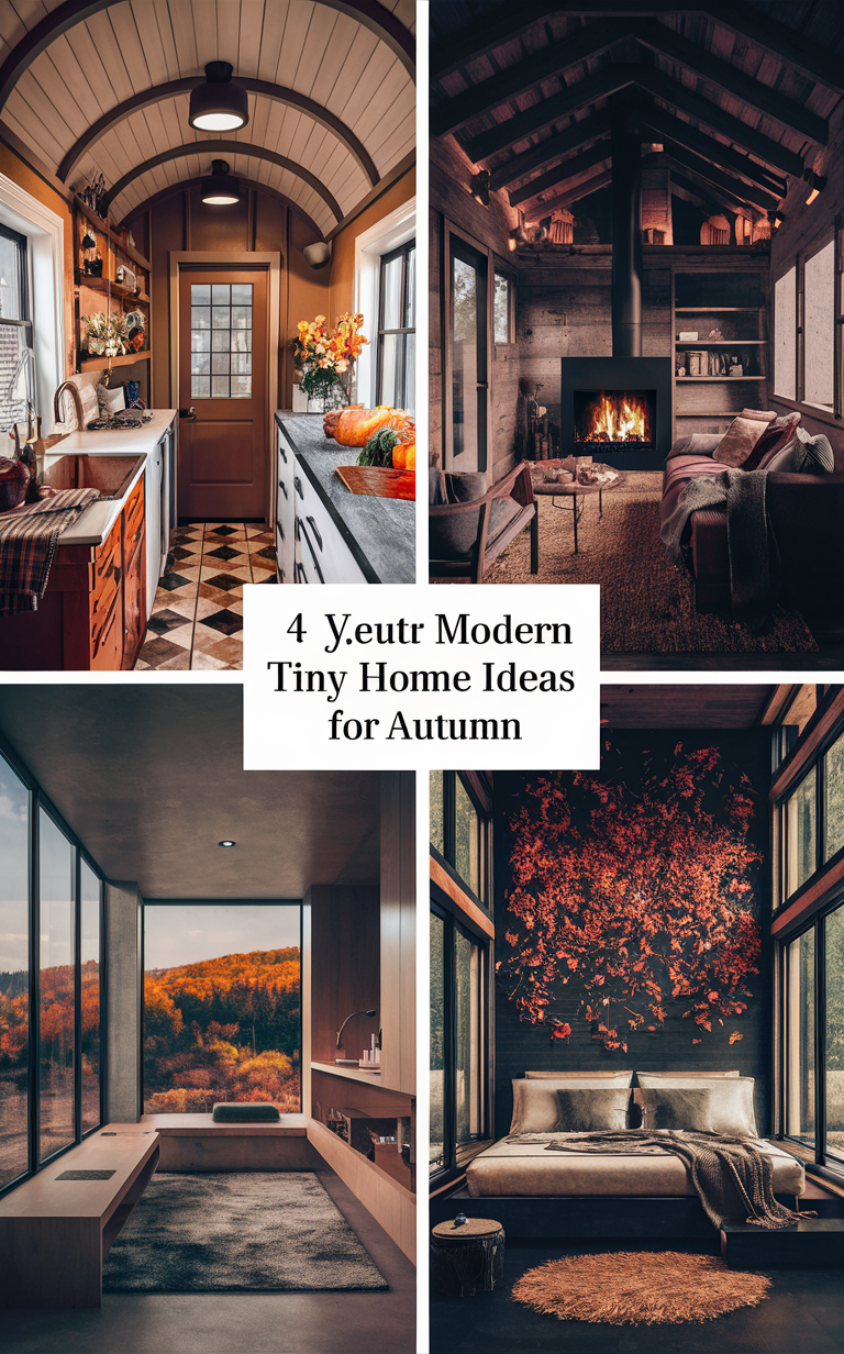 Stylish tiny home interiors, Small space decor, Minimalist home design, Budget-friendly home decor, Contemporary tiny home design